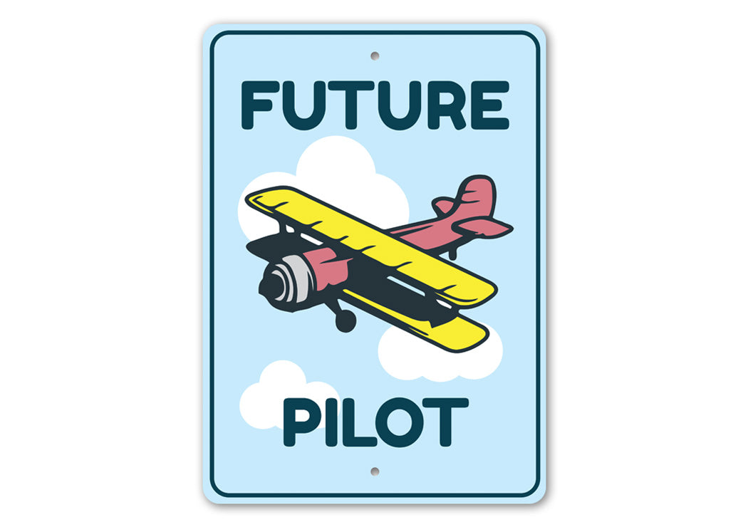 Future Pilot Kid's Room Sign