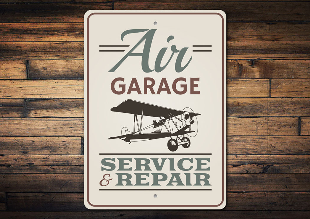 Air Garage Service & Repair Sign Aluminum Sign