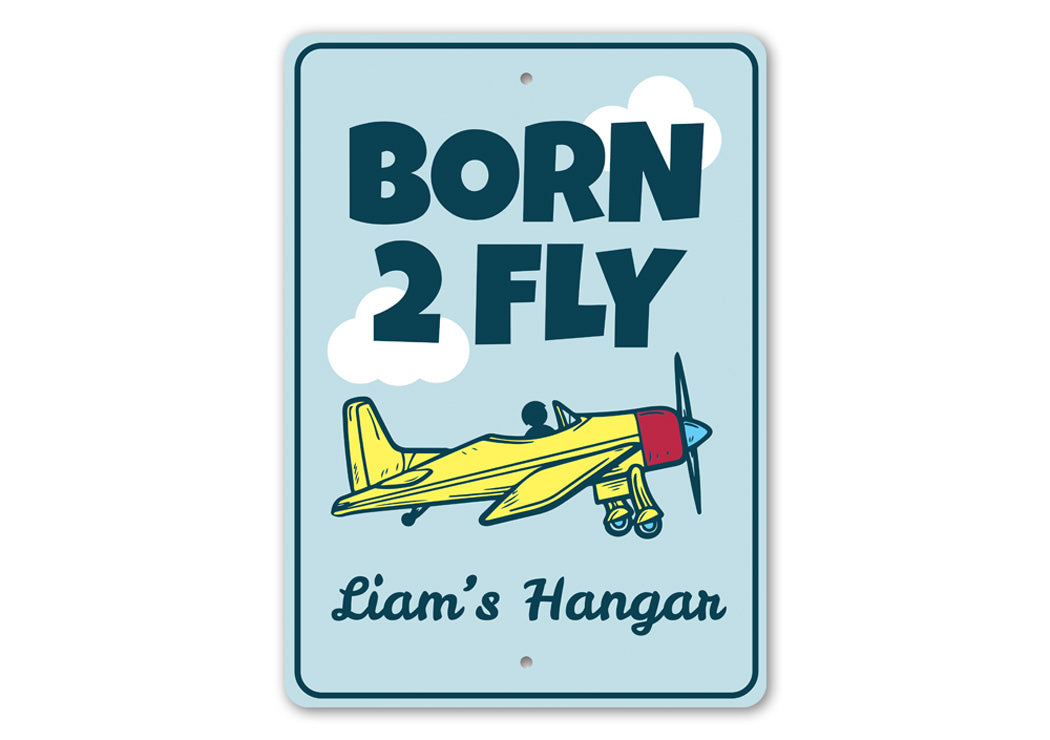 Born 2 Fly Kid's Room Sign