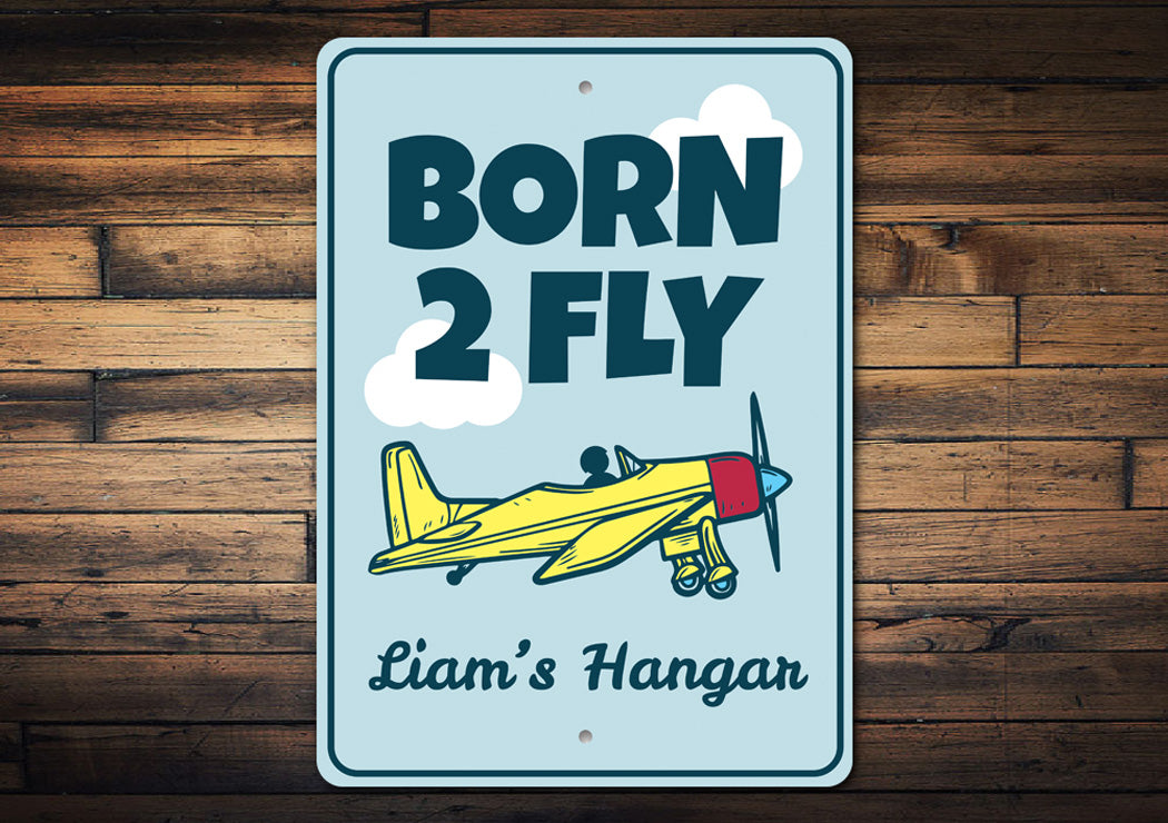 Born 2 Fly Kid's Room Sign