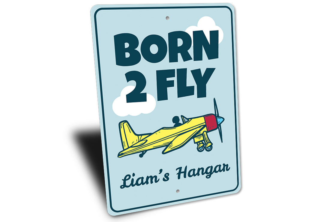 Born 2 Fly Kid's Room Sign