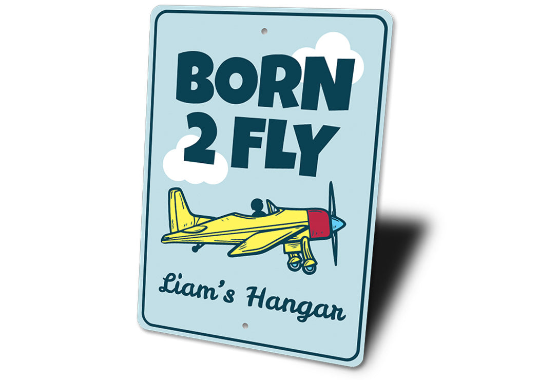 Born 2 Fly Kid's Room Sign