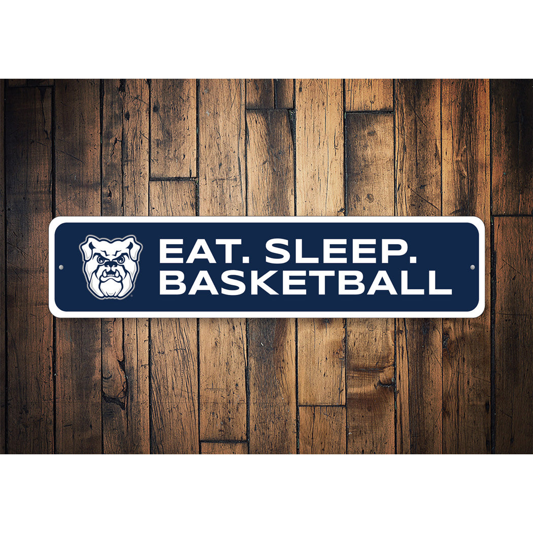 Butler Bulldogs Eat Sleep Basketball Sign