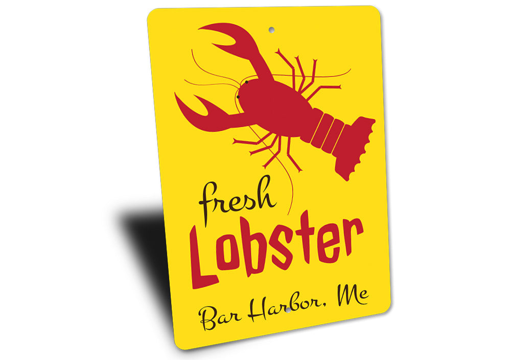 Fresh Lobster Personalized Seafood Sign