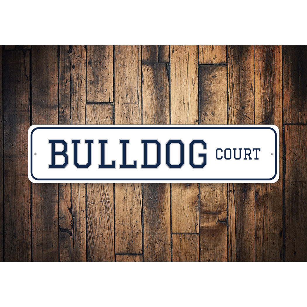 Bulldog Court Butler University Sign