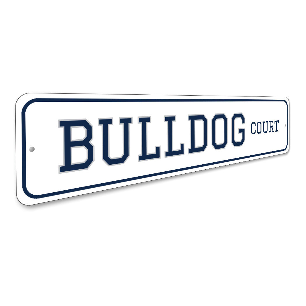Bulldog Court Butler University Sign