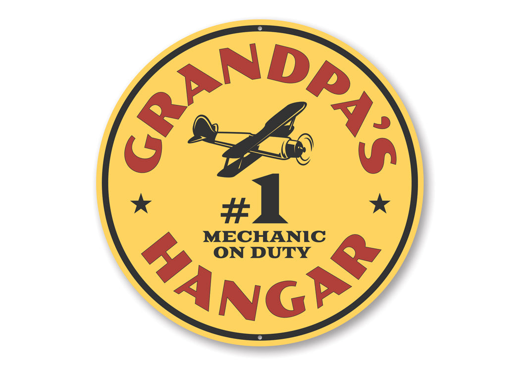 Hangar Mechanic on Duty Sign