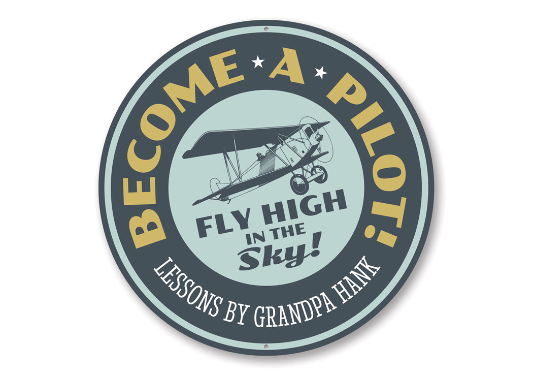 Become a Pilot Flying Lessons Aviation Sign