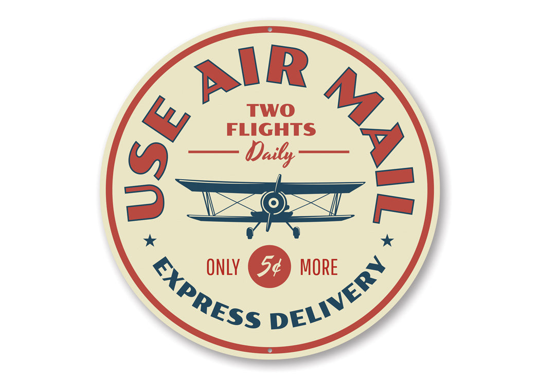 Use Air Mail Express Delivery Sign