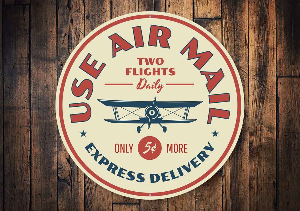 Use Air Mail Express Delivery Sign