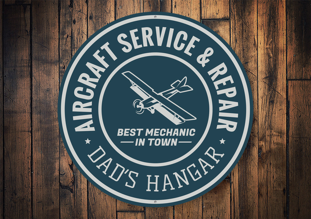 Aircraft Service and Repair Hangar Sign
