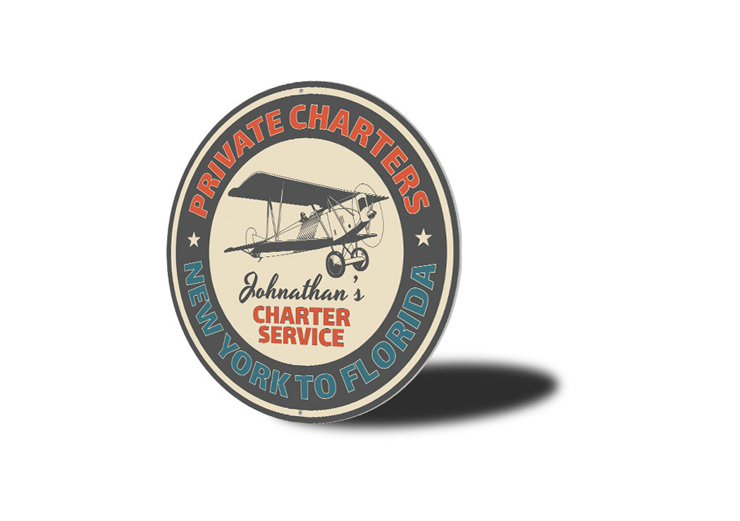 Charter Service Aviation Sign