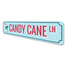 Candy Cane Ln Lane Holiday Sign Aluminum Sign