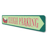 Sleigh Parking Christmas Sign Aluminum Sign