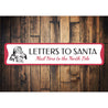 Letters to Santa Holiday Sign Aluminum Sign