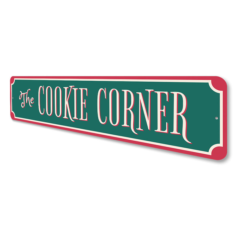 The Cookie Corner Holiday Sign Aluminum Sign