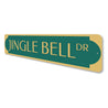 Jingle Bell Drive Christmas Sign Aluminum Sign