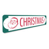 Santa Christmas Court Sign Aluminum Sign