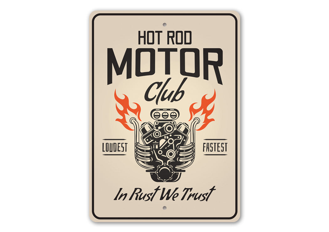 Hot Rod Motor Club Garage Sign