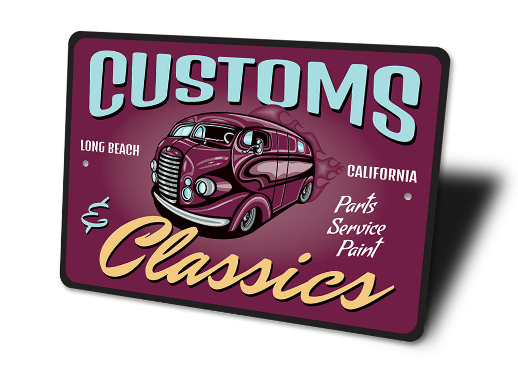 Customs and Classics Shop Sign