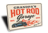 Hot Rod Garage Always Open Parts and Service Sign