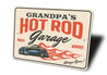 Hot Rod Garage Always Open Parts and Service Sign