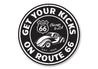 Get Your Kicks on Route 66 Novelty Sign