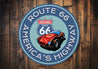 America's Highway Historic Route 66 Sign
