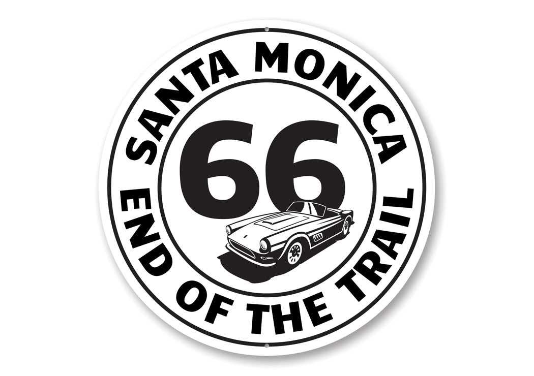Route 66 End of the Trail Santa Monica Sign
