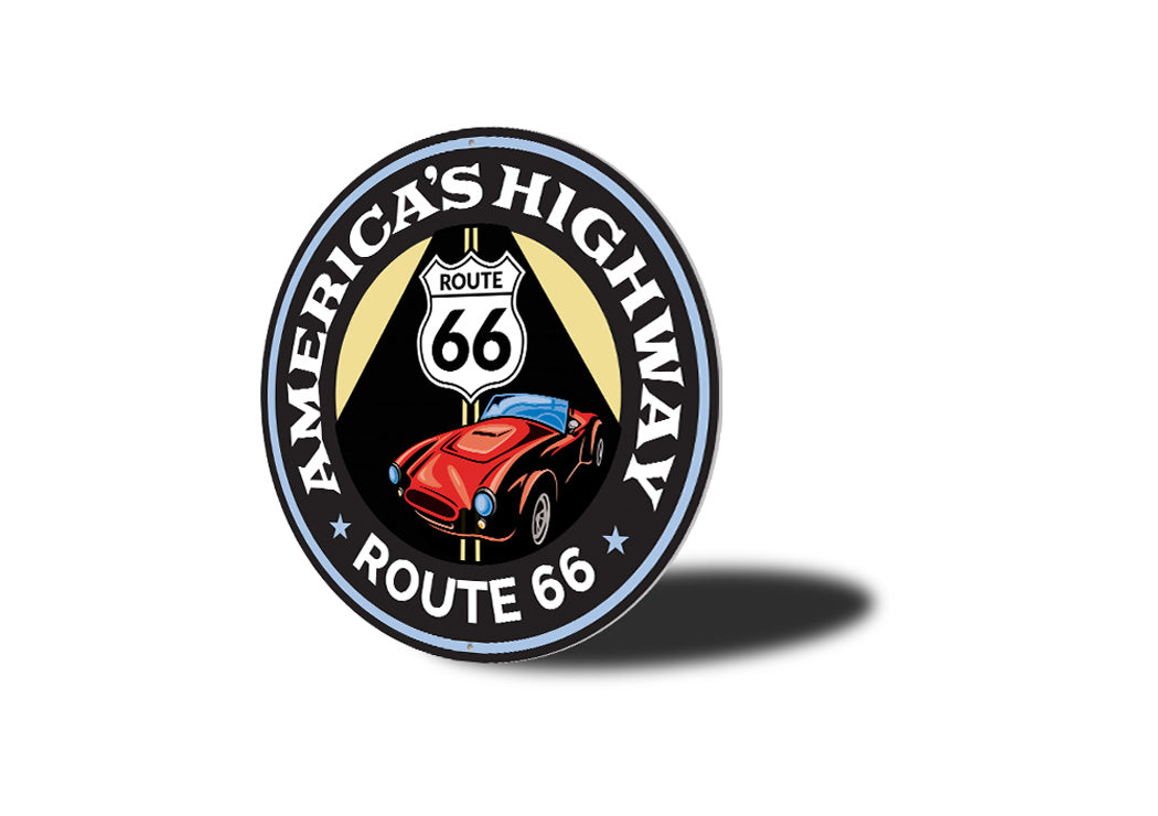 America's Highway Route 66 Sign