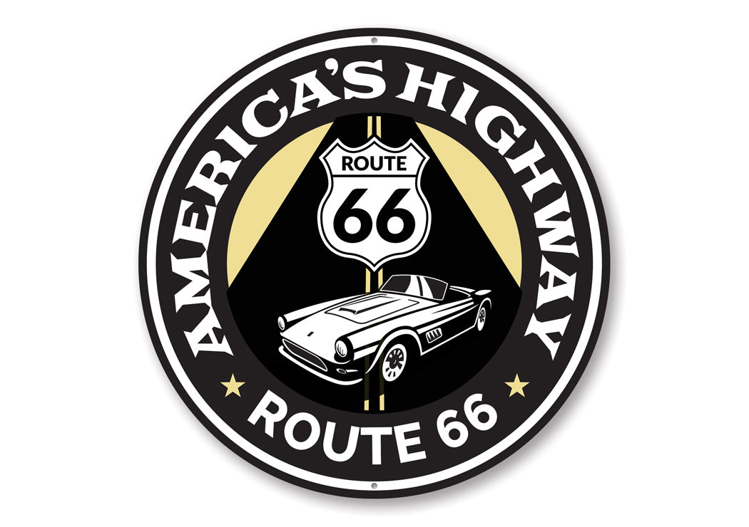 America's Highway Route 66 Road Sign