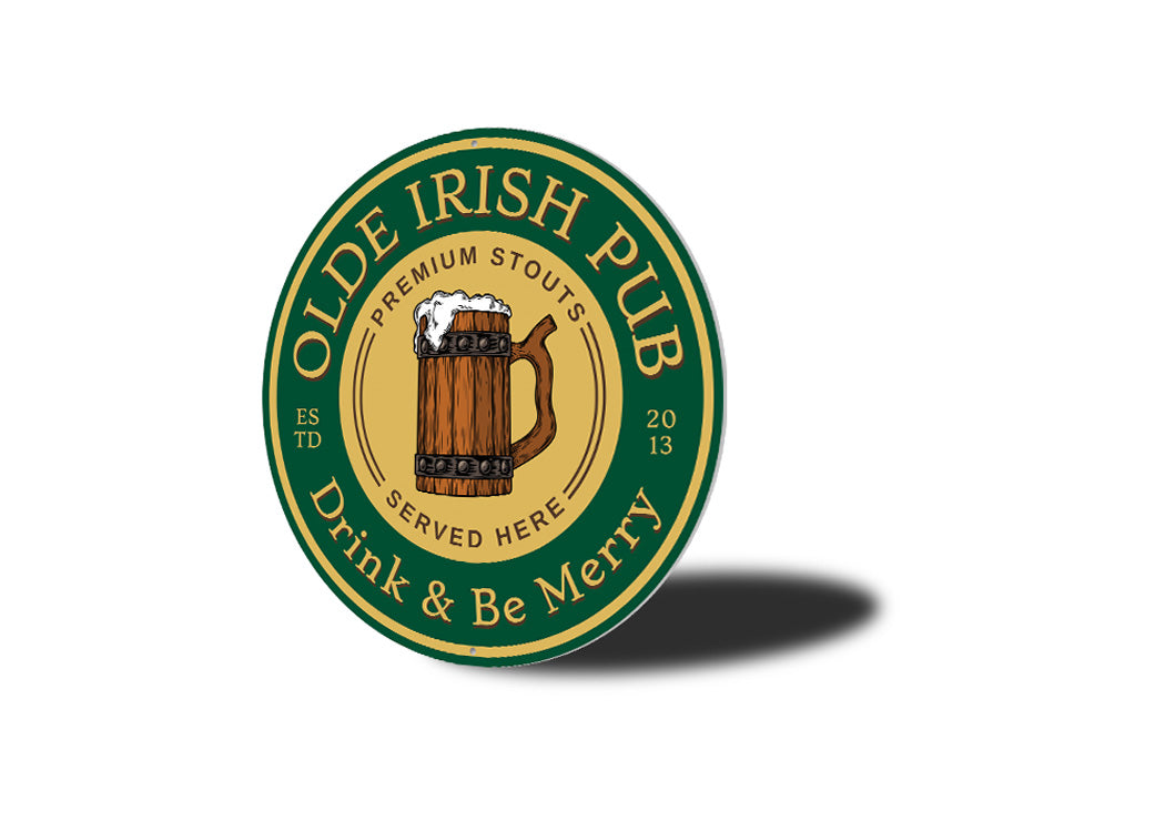 Olde Irish Pub Estd Year Sign