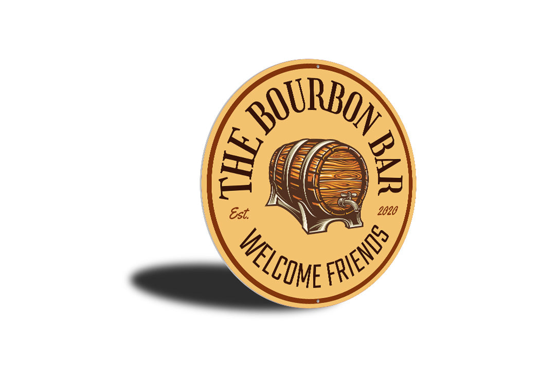 The Bourbon Bar Welcome Sign