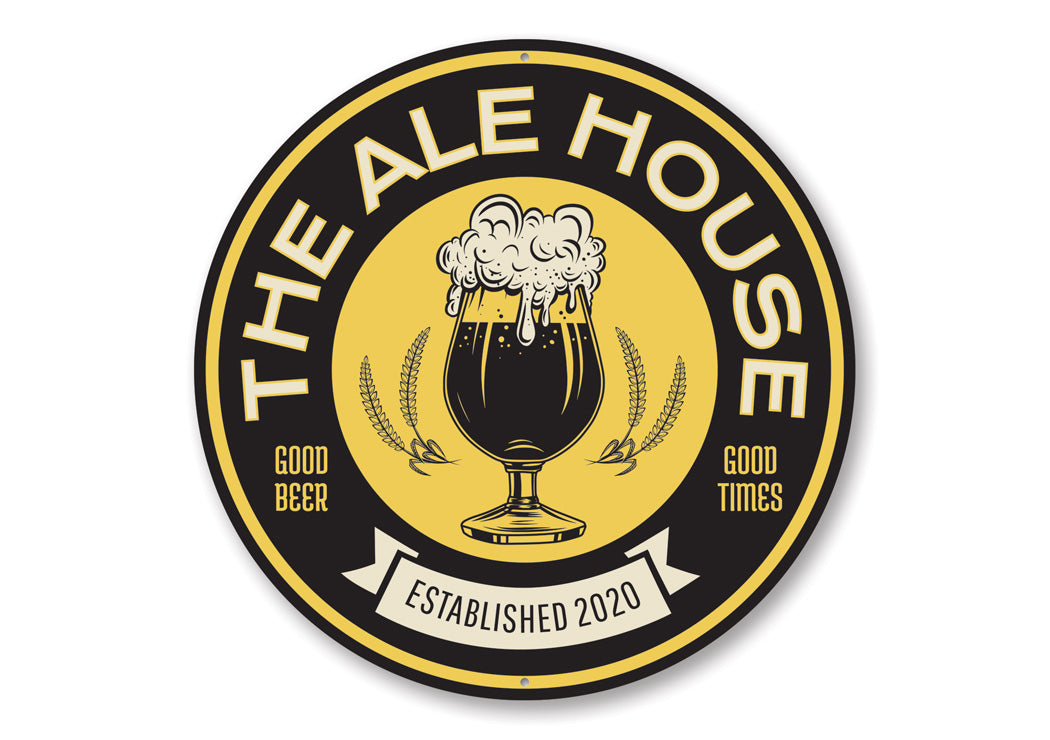 The Ale House Estd. Year Sign