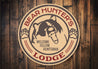 Bear Hunter's Lodge Cabin Sign