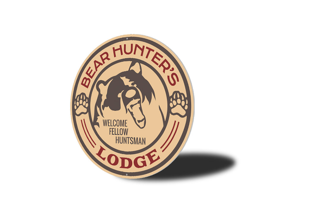 Bear Hunter's Lodge Cabin Sign