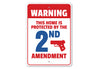 My Home is Protected by the 2nd Amendment Warning Sign