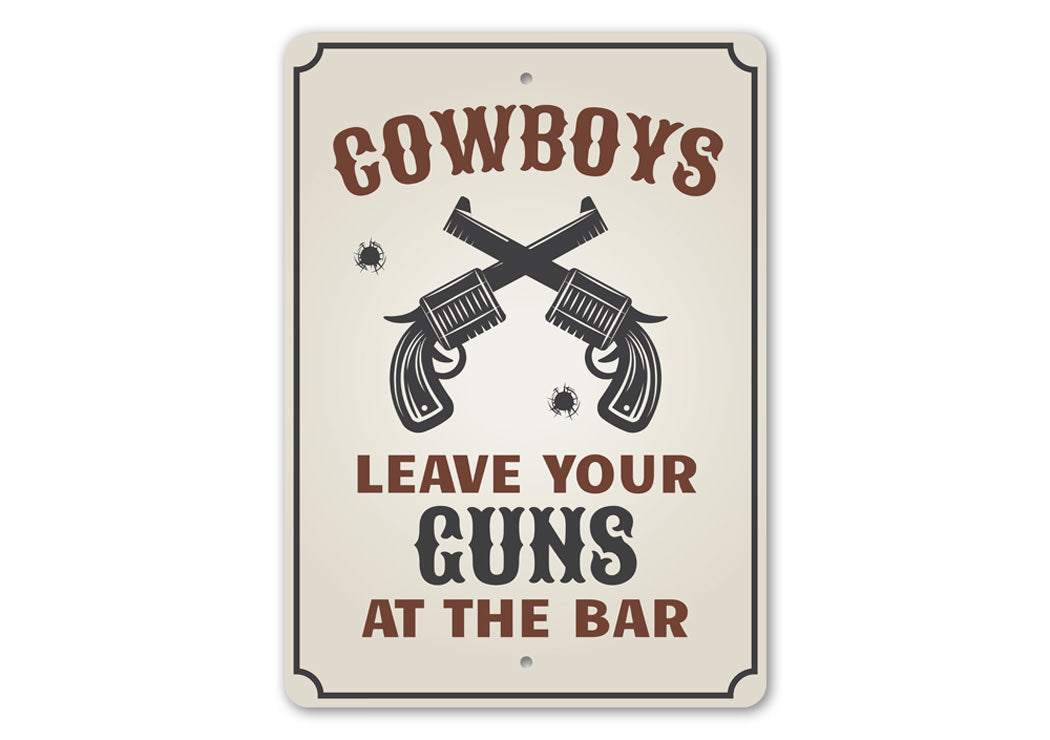 Cowboy Guns Sign