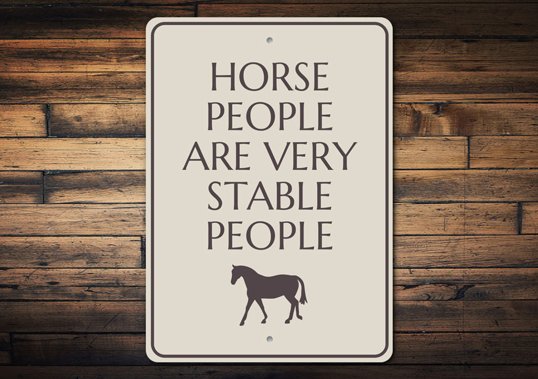 Funny Horse Stable Sign