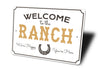 Welcome to the Ranch, Barn Sign, Horse Owner Gift Aluminum Sign