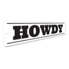 Howdy Barn Decorative Welcome Sign, Horse Rider Gift Aluminum Sign