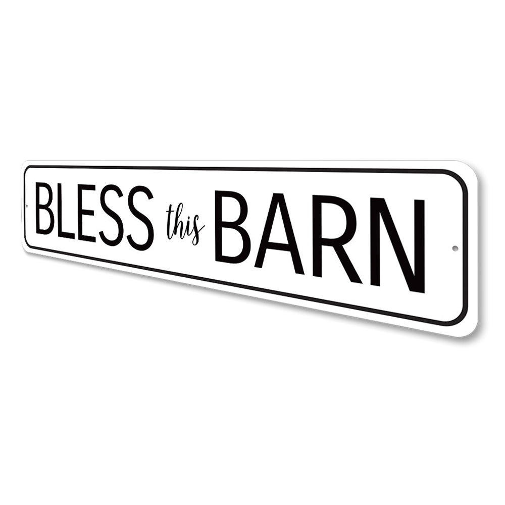 Bless This Barn, Decorative Welcome Aluminum Sign