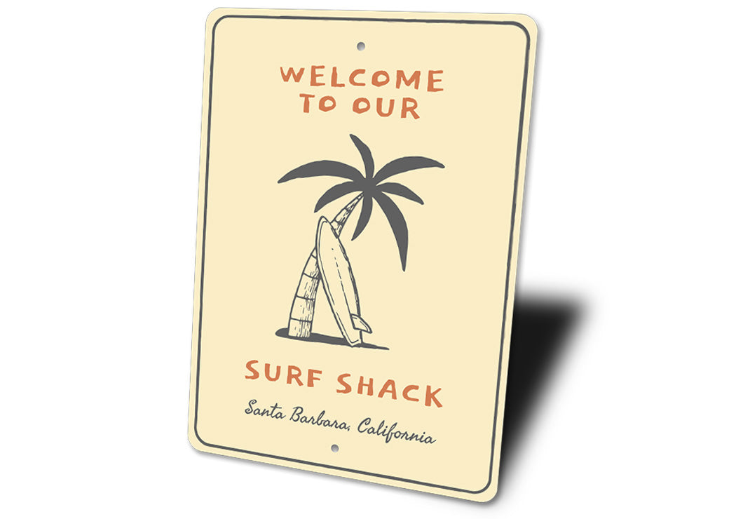 Surf Shack Welcome Sign