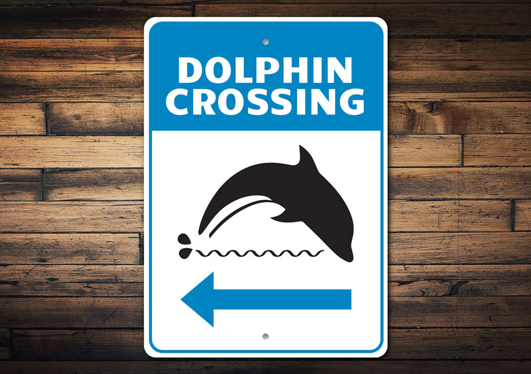 Dolphin Crossing Sign