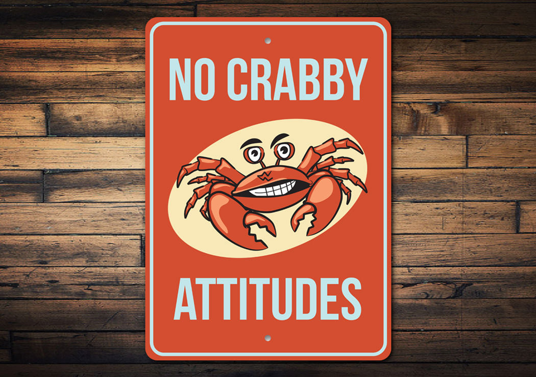 Funny Crab Sign