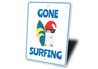 Surfing Cartoon Sign