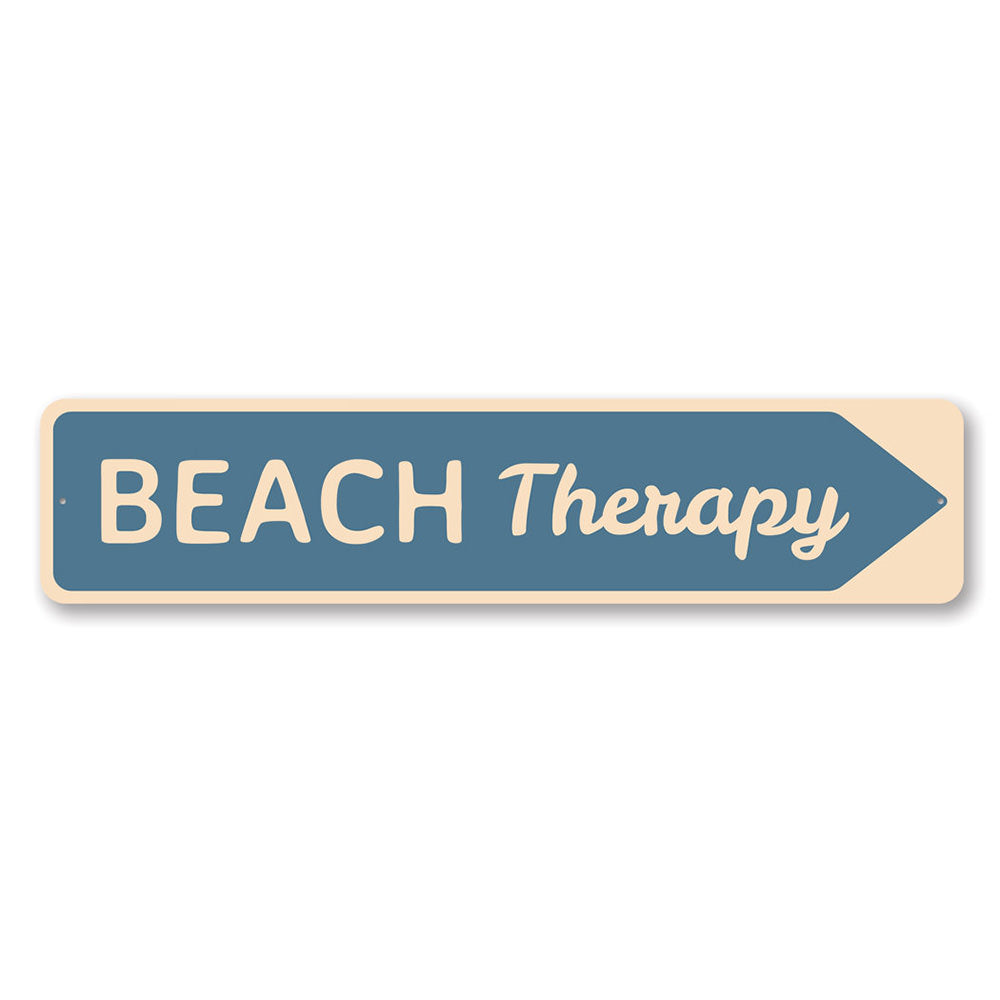 Beach Therapy Beach Lover Gift, Beach House Aluminum Sign