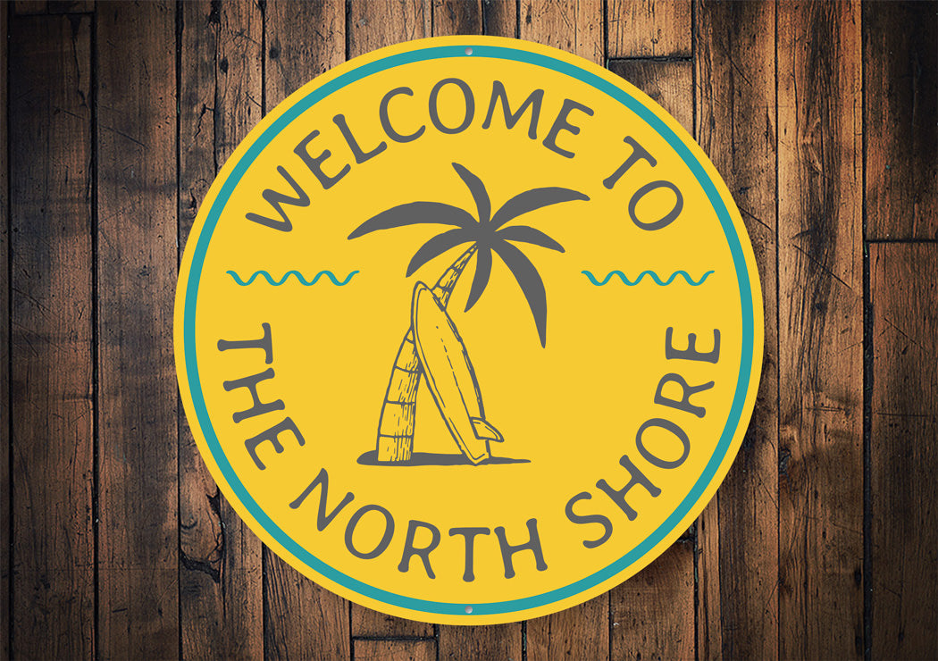 North Shore Beach Sign