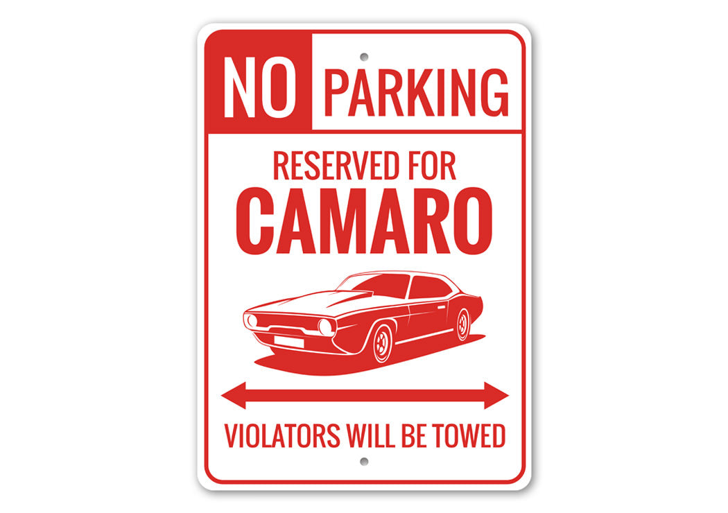 Camaro Parking Sign