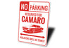 Camaro Parking Sign